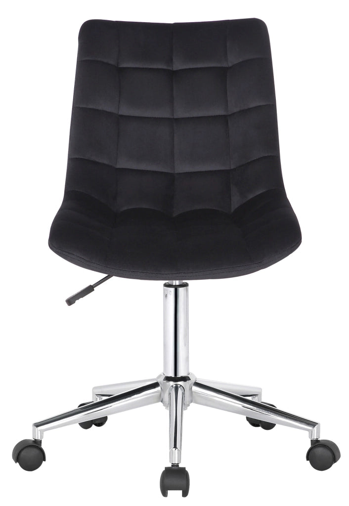 Sedia da ufficio Medford in velluto nero