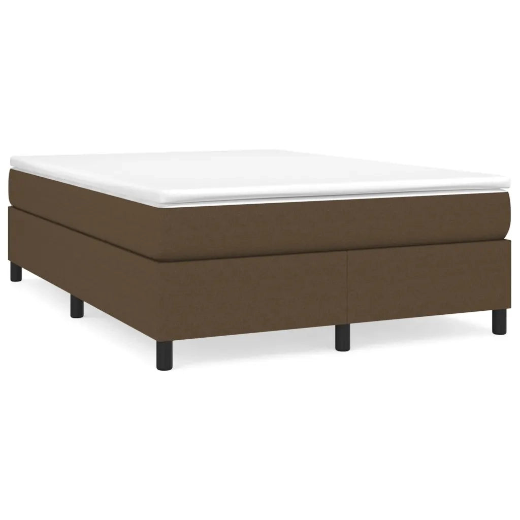 Struttura Letto a Rete a Molle Marrone Scuro 140x200 cm Tessuto 3120865