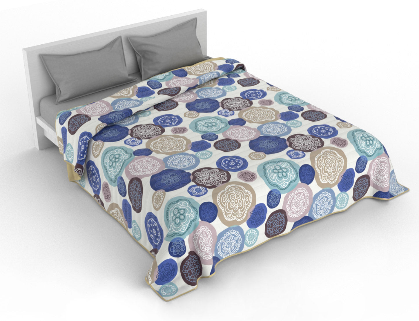 Trapuntino Matrimoniale 100gr con Stampa in Microfibra Murrine