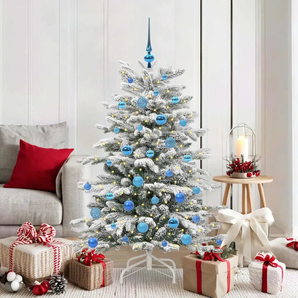 Albero di Natale | Decorazioni natalizie Artificiale con Rami Pieghevoli Bianco 150 cm