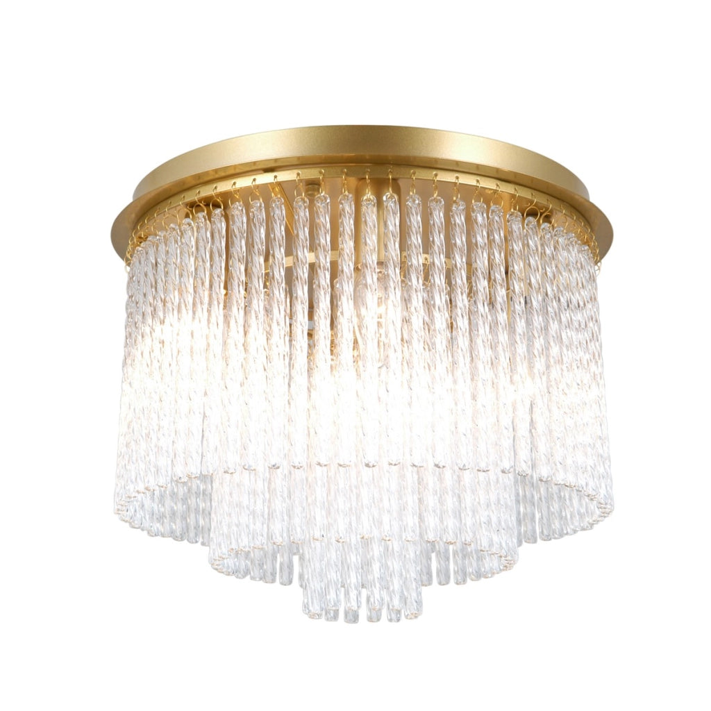 Lampada da soffitto Naute 7xE14 oro vetro Italux