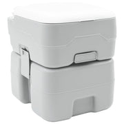 Toilette da Campeggio Corpo Grigio + Coperchio Bianco Non Applicabile