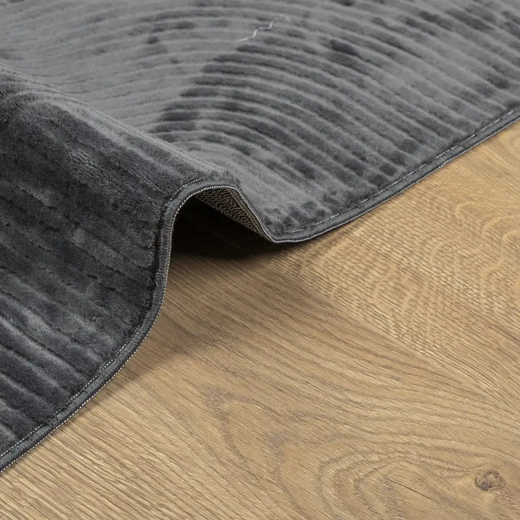 vidaXL Tappeto IZA a Pelo Corto Aspetto Scandinavo antracite 80x150 cm