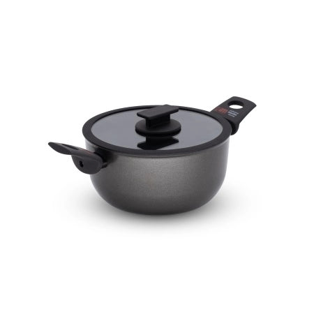 Casseruola Antiaderente ad Induzione Fortezza Protection con Coperchio 22 cm