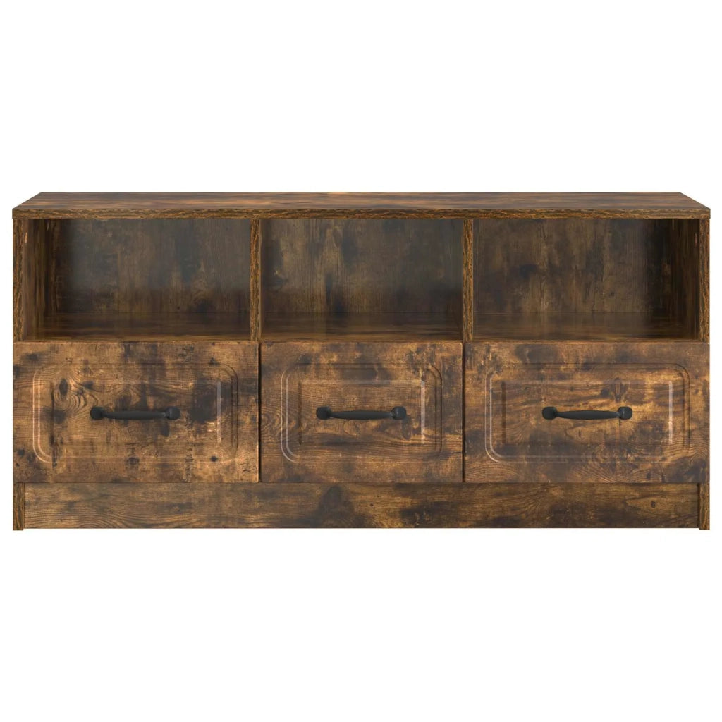 Mobile TV Rovere Fumo 102 x 34,5 x 47 cm Legno ingegnerizzato