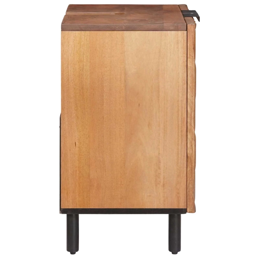 Mobile Lavabo | Armadio per Lavabo da Bagno con porta Marrone 62 x 33 x 58 cm