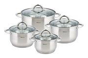 Set di pentole in acciaio inossidabile Kinghoff KH-4448 per tutte le fonti di calore