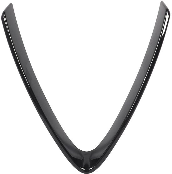 Pannello di Protezione V-Forma - Sostituzione per Stelvio 2017-2023 - Nero Lucido - Materiale ABS - Protezione Perfetta - Prevenzione dei Marcature - Finestra di Griglia