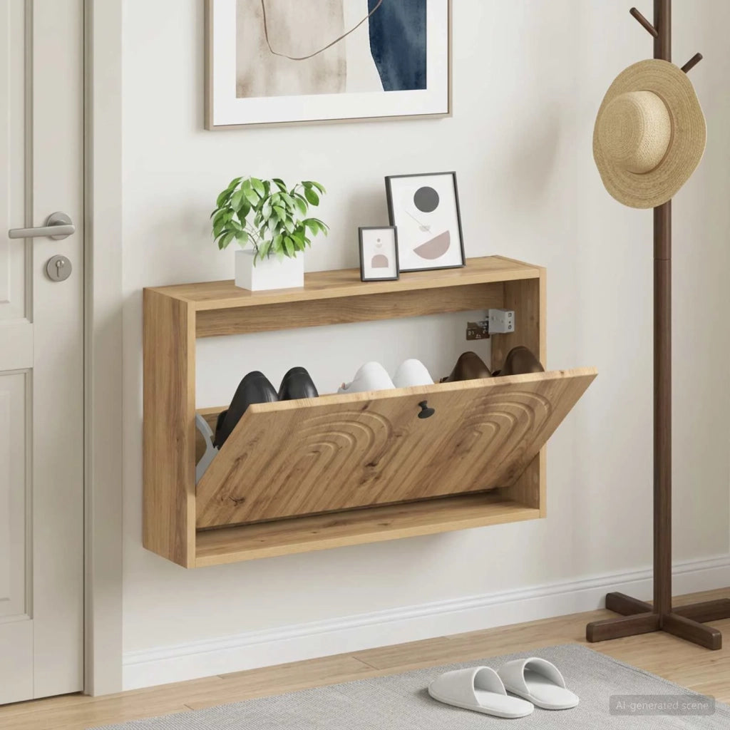Mobiletto per Scarpe da Muro ALKMAAR 71 x 17 x 43 cm 896194