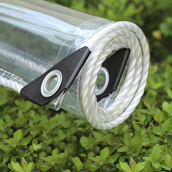 Dekzeil Transparante 1,2 x 4 m - PVC Serrato e Resistente all'Umidità per Mobili da Giardino e Piante