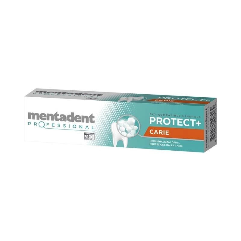 MENTADENT DENTIFRICIO PROTEZIONE CARIE PROFESSIONAL RIMINALIZZA I DENTI 75 ML PROTECT+ CARIE