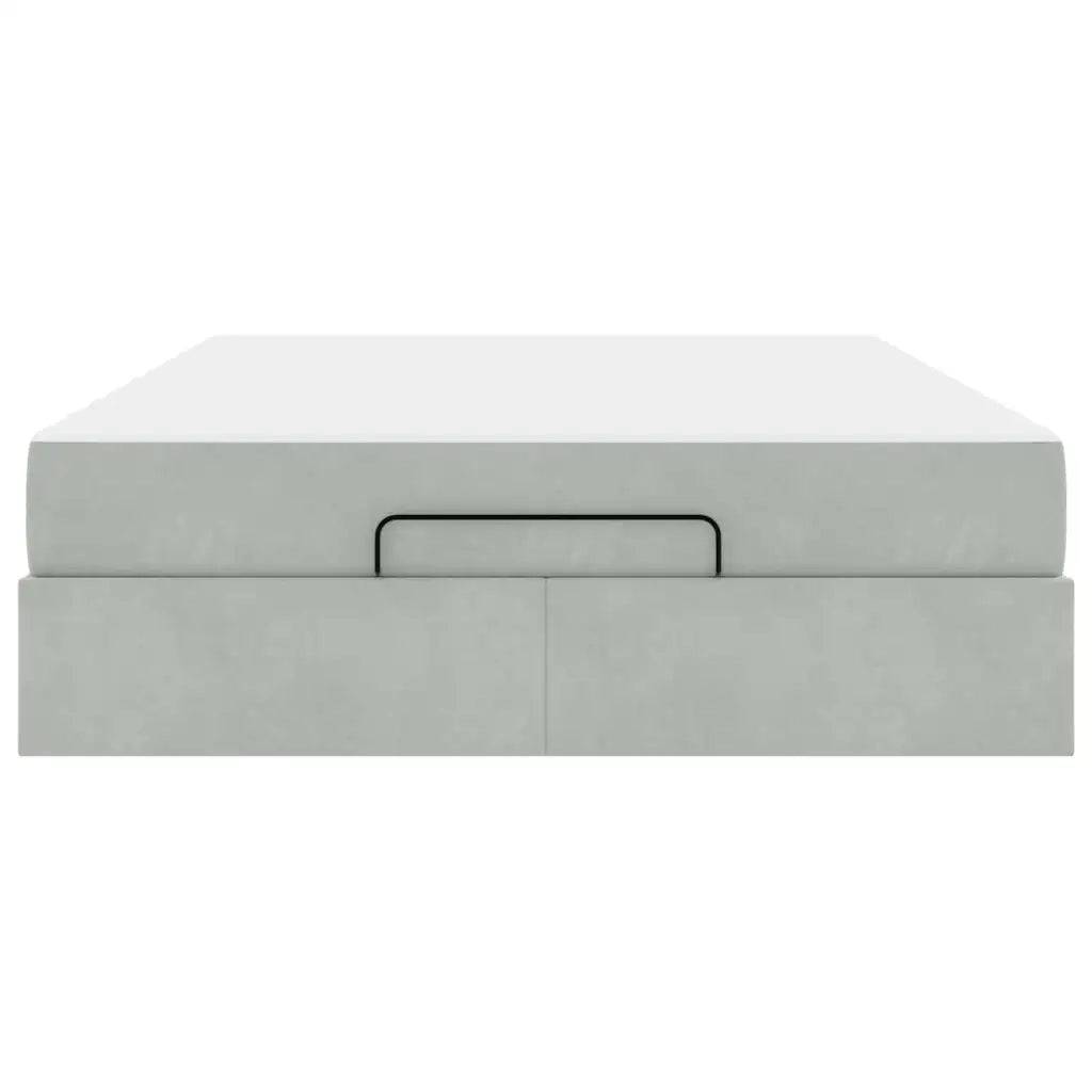 vidaXL Struttura del letto Grigio chiaro 140 x 200 cm Velluto