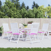 Cuscini per Sedia 6 pz Rosa 50x50x3 cm in Tessuto 361094