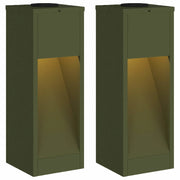 Lucina LED Solare da Percorso 2 pz Verde oliva CFW1626468