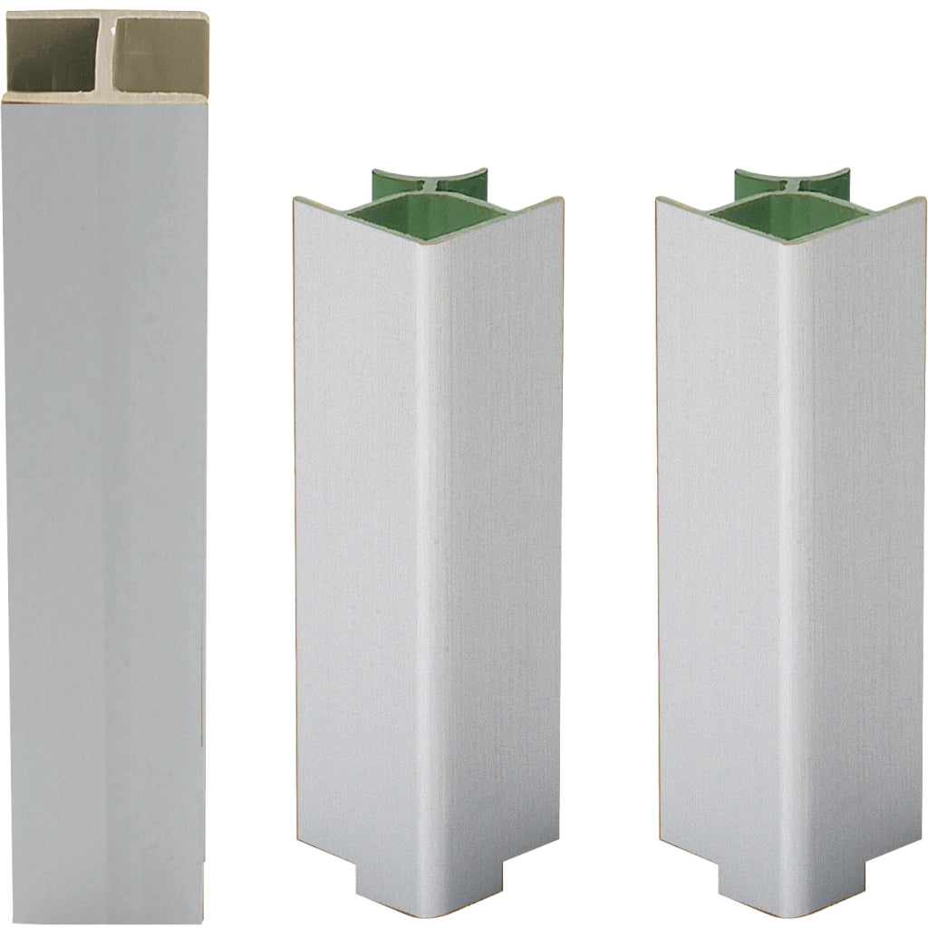 KIT ZOCCOLATURA PER CUCINA PVC H 10 CM ALLUMINIO- 1,0 confezione