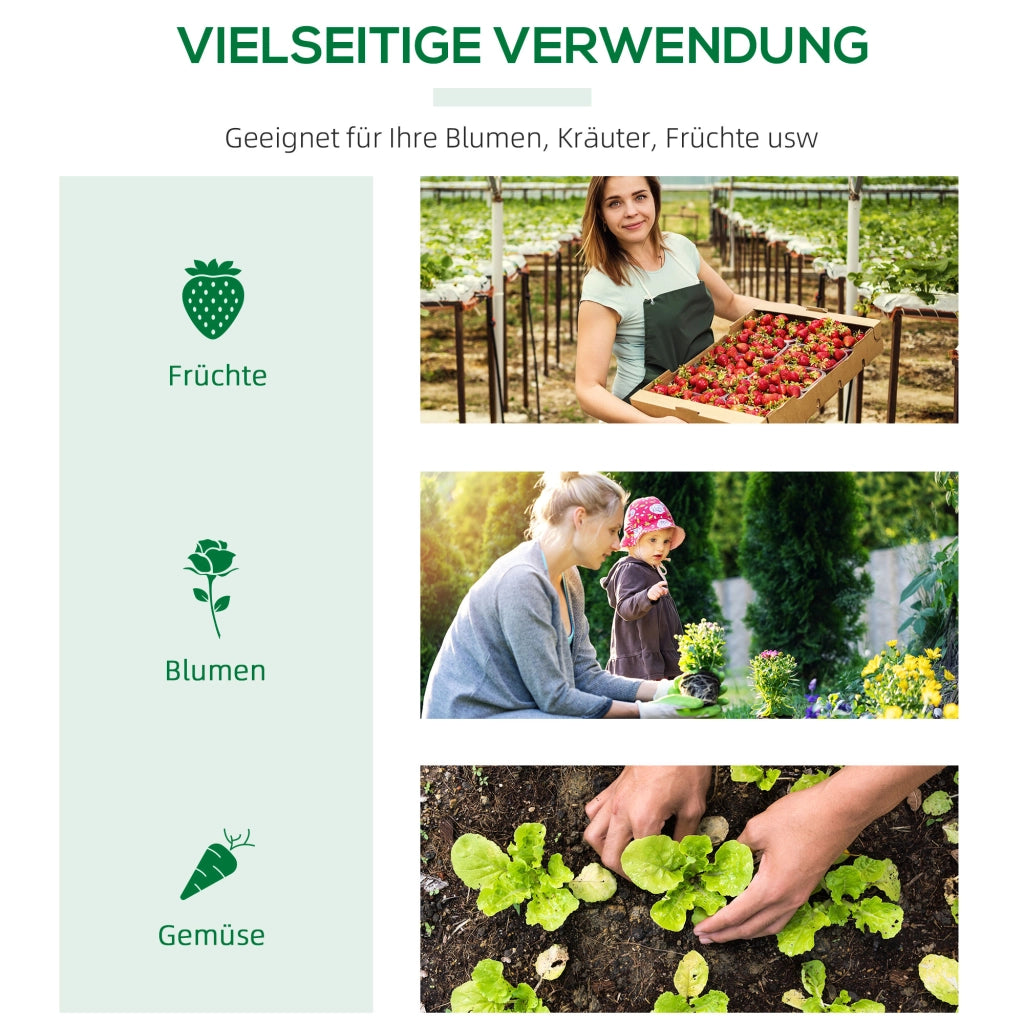 Serra per Giardino con Finestre Avvolgibili ¨C zephmum ¨C Verde 180x60x60