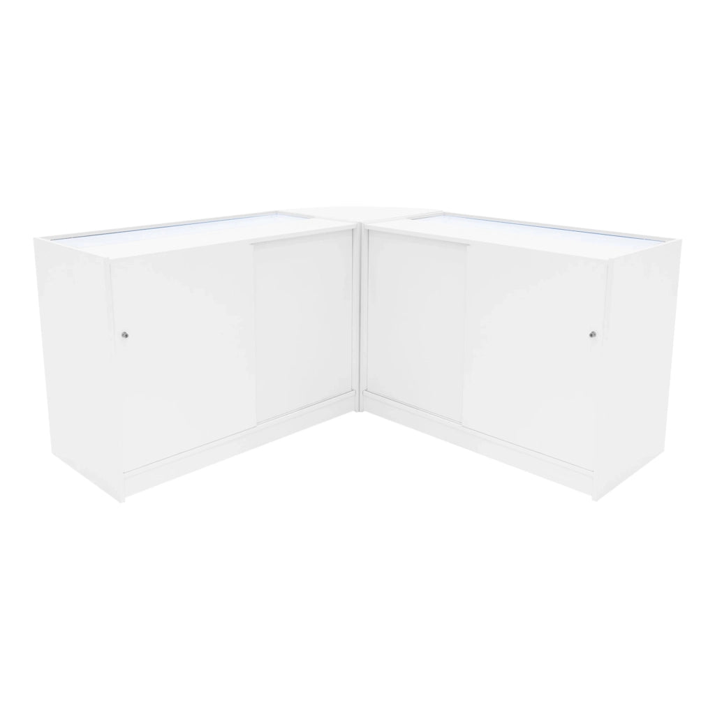Set Banconi Andromeda LED C1200 x2 e LM60 – Bianco, Vetro, Chiavi