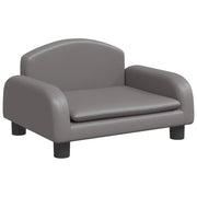 Divano | Divano da soggiorno | Sofa per Bambini Grigio 50x40x30 cm in Similpelle