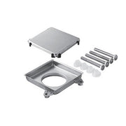 GRIGLIA DA PAVIMENTO IN ACCIAIO INOX DOUBLE-FACE- 100 x 100 mm- BONOM- pezzi 1