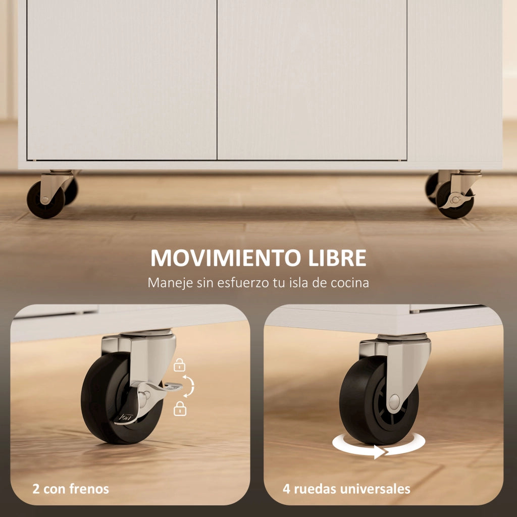 Mobile da Cucina con 2 Ante, Cassetto, Specchiera, Toalliera e Ripiano Regolabile ¨C zephmum ¨C 82x38x86,5 cm Bianco
