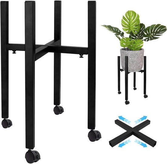 Regolabaricatore per piante - decorativo e pratico - 1 pezzo - nero - metallo