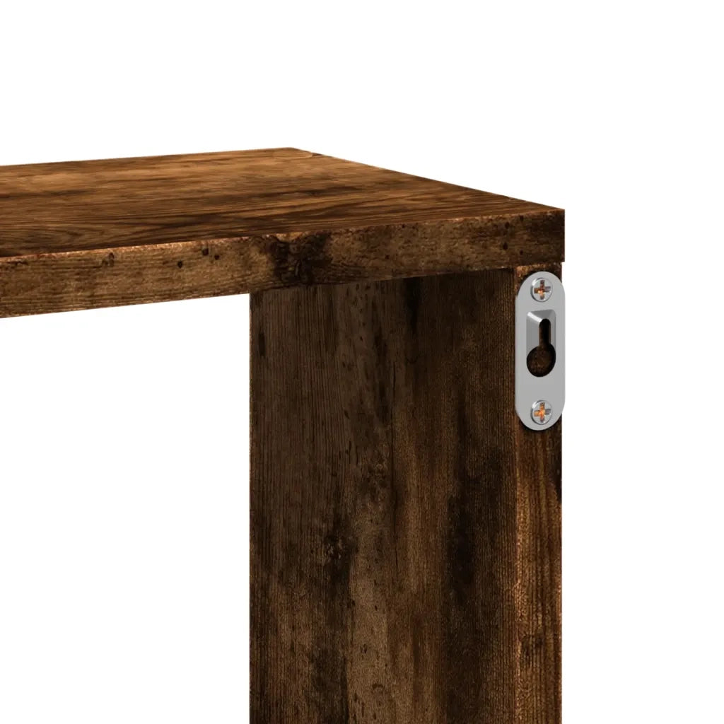 Mensola a Parete Rovere Fumo 167,5x18x68 cm in Truciolato 853321