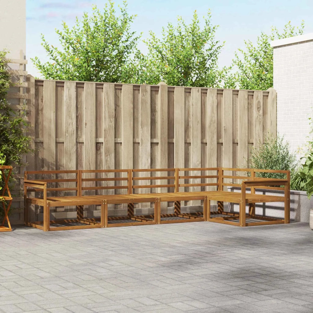 Set di divani da esterno 5 pcs Naturale
