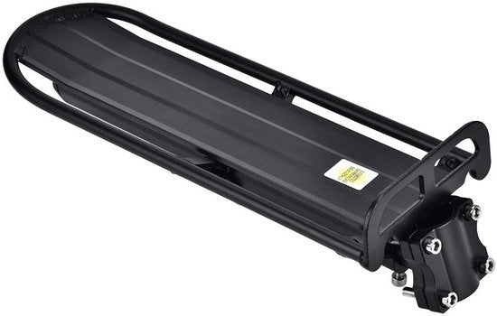 Portaoggetti per bicicletta - Regolabile in alluminio - Capacità di carico 10 kg - Velcro rapido - Leggero - Dimensioni 33,3 x 11,7 cm - Portaoggetti per bicicletta