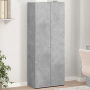 Schedario Grigio Cemento 60x32x153 cm in Truciolato 3276647