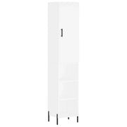 Buffet credenza cassettiera mobiletto mobile contenitore organizer cucina soggiorno salotto alto 34,5 x 34 x 180 cm legno ingegnerizzato bianco 02_0032332