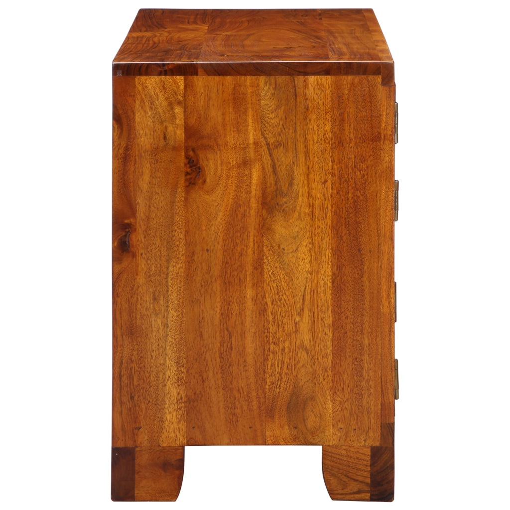 Scarpiera  90x35x55 cm in legno massello di acacia