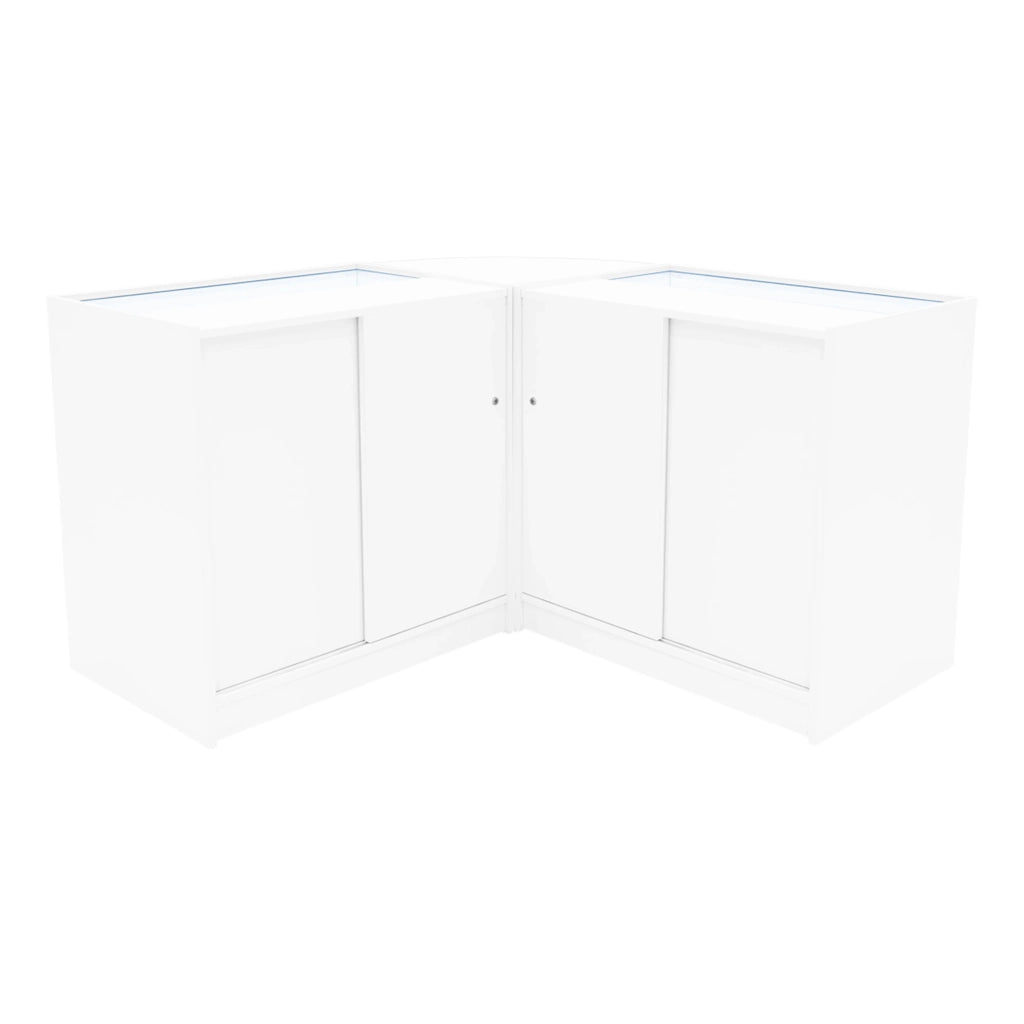 Set Banconi LED Bianco Harmonia B900 C900 LM60 Vetrina Negozio con Serratura