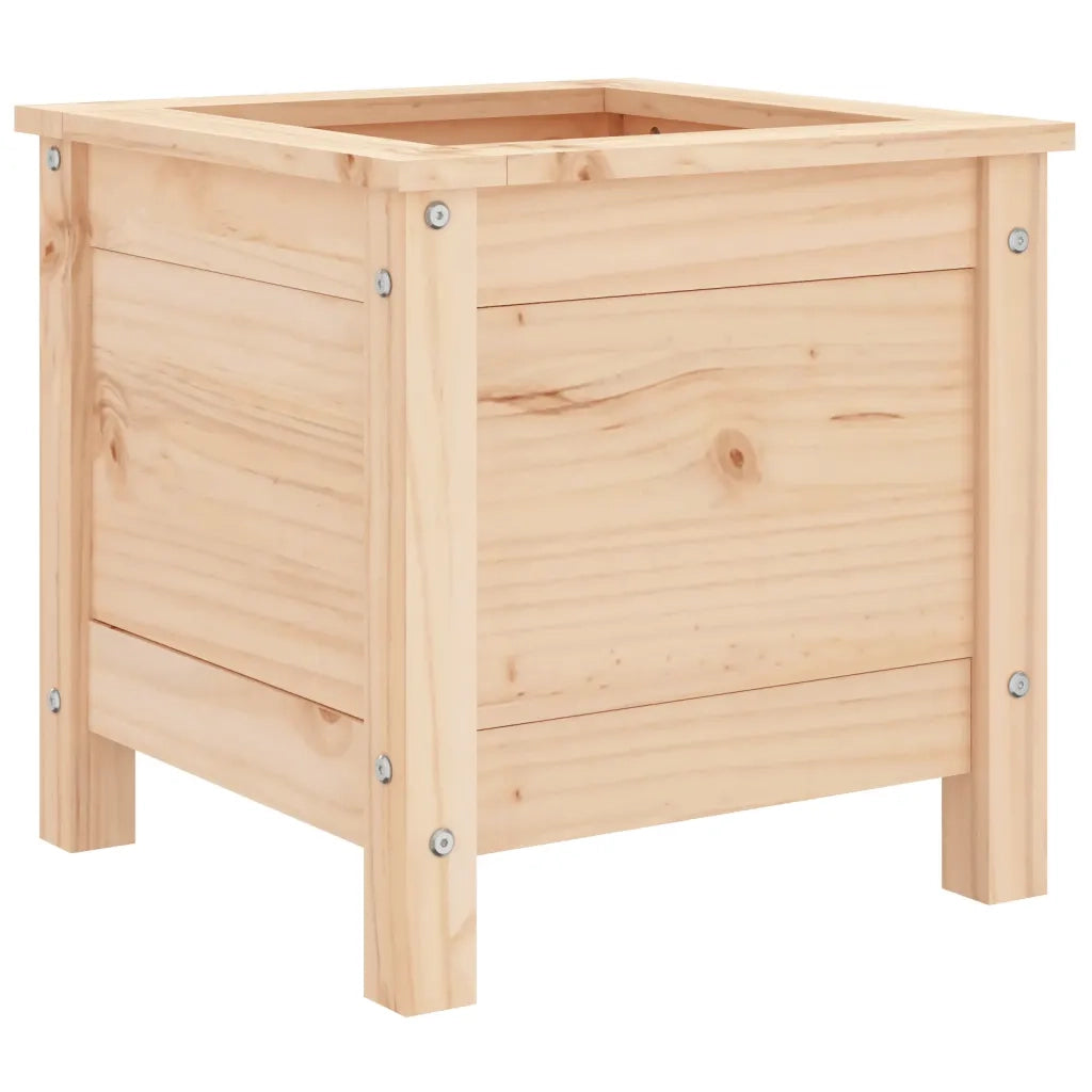 Fioriera da Giardino-Vaso da Esterno 40x40x39 cm in Legno Massello di Pino