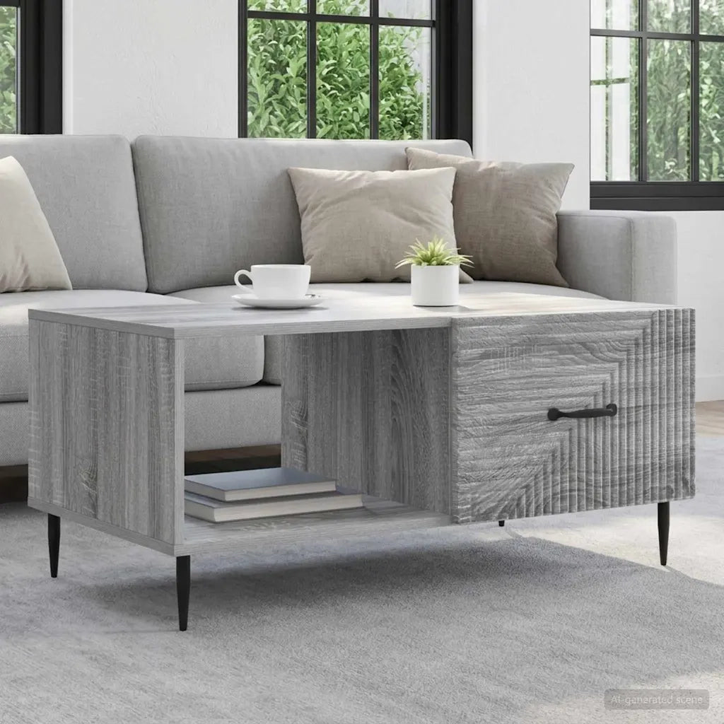 Tavolino da salotto Grigio Sonoma 90 x 50 x 40 cm 894961