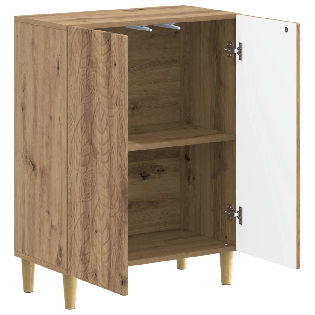 Mobiletto da Bagno DELFT Rovere Artigianale 59,5 x 31 x 80 cm 897064