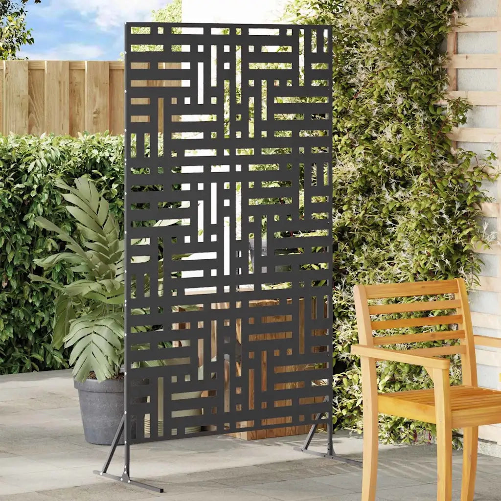 Schermo per Privacy Nero 100 x 50 x 180 cm Acciaio CFW8553020