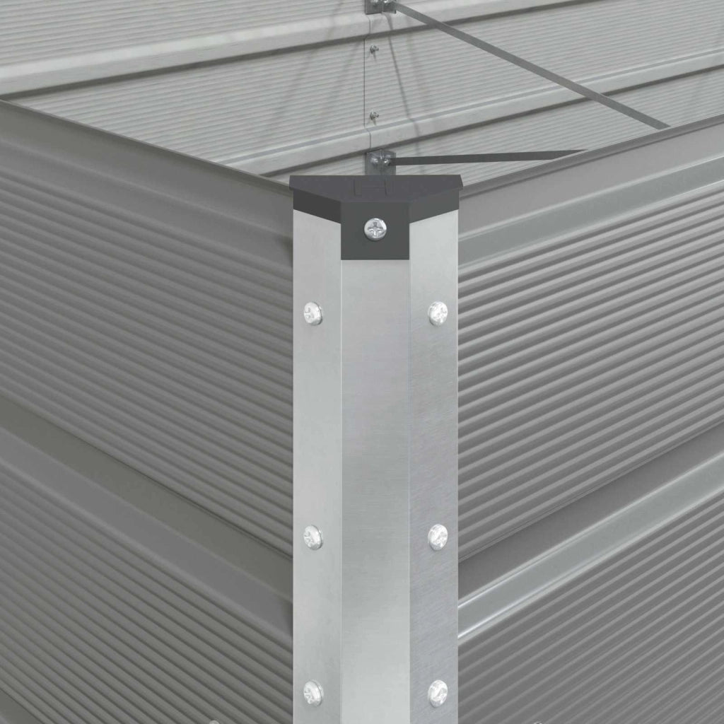 Fioriera rettangolare moderna esteticamente gradevole 195 x 100 x 45 cm in acciaio zincato grigio chiaro 02_0059214