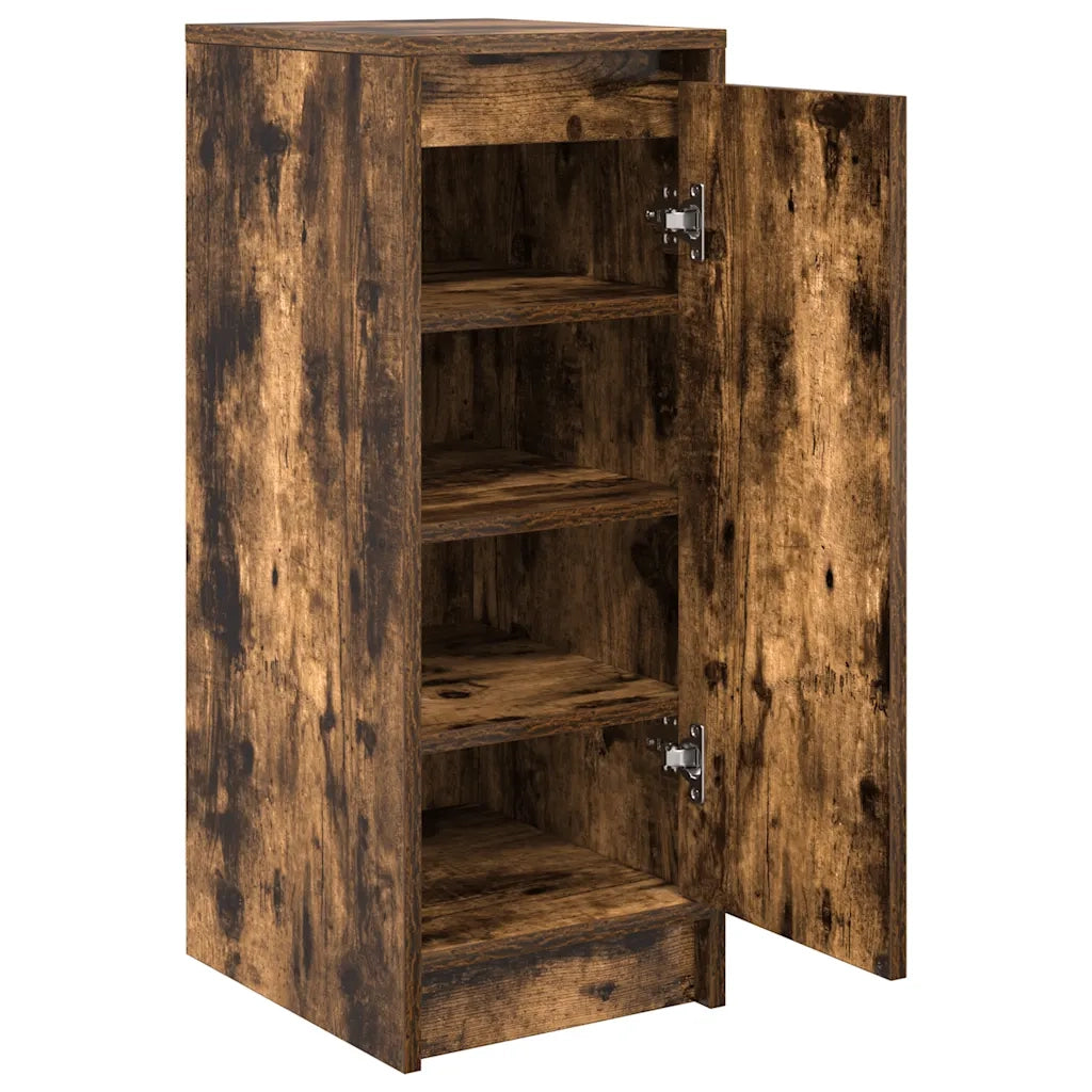 Scarpiera | Mobile per scarpe Rovere Fumo 29,5x34x76 cm in Legno Multistrato