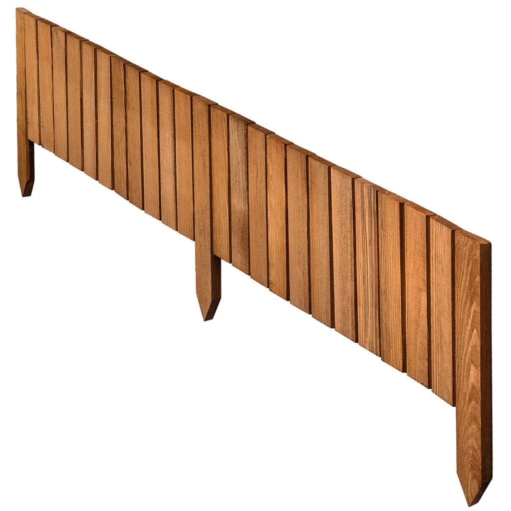Recinzione da giardino in legno KADAX Palisade, rovere martellato, 20x116