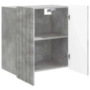 Armadietto a Muro | Mobiletto a muro Grigio Cemento 59 x 31 x 64 cm