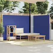 Tenda da Sole Laterale Retrattile Blu 140x600 cm 48458