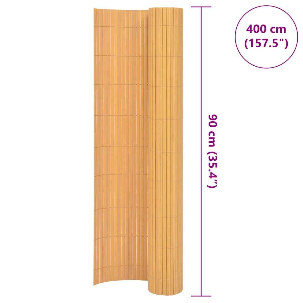 Recinzione da Giardino | Recinzione da cortile a Doppio Lato 90x400 cm Gialla