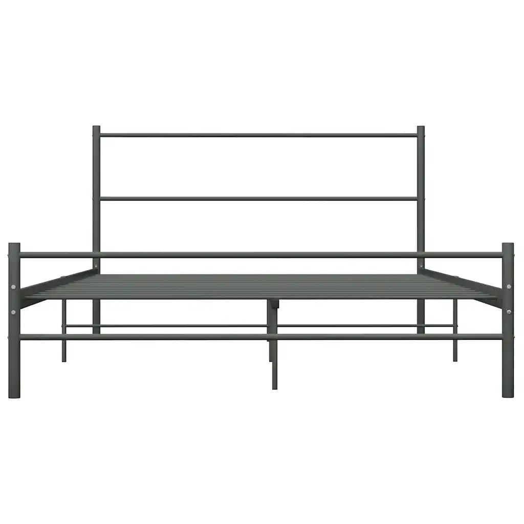 Giroletto-Struttura Letto Grigio in Metallo 160x200 cm 708083