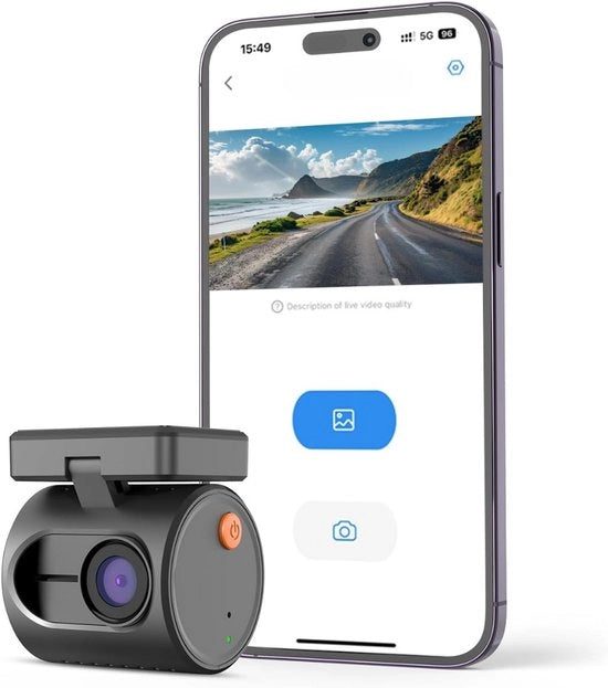 Cannoni di Sorveglianza per Auto - Registrazione Video - Avanti e Indietro - Sicurezza Stradale - Prevenzione Danni - Funzione di Registrazione Continua - Giorno e Notte