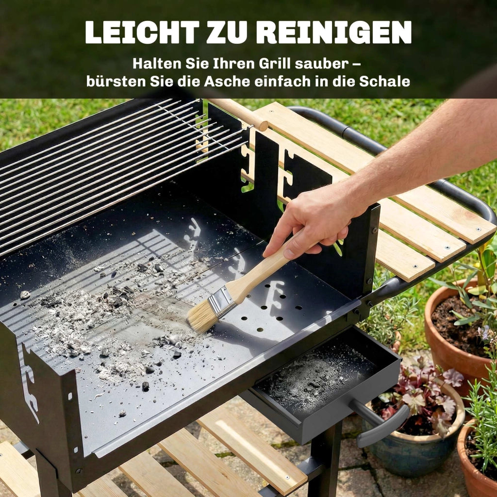 Carrello Barbecue Griglia a Carbone ¨C zephmum ¨C 99,5x58x82 cm