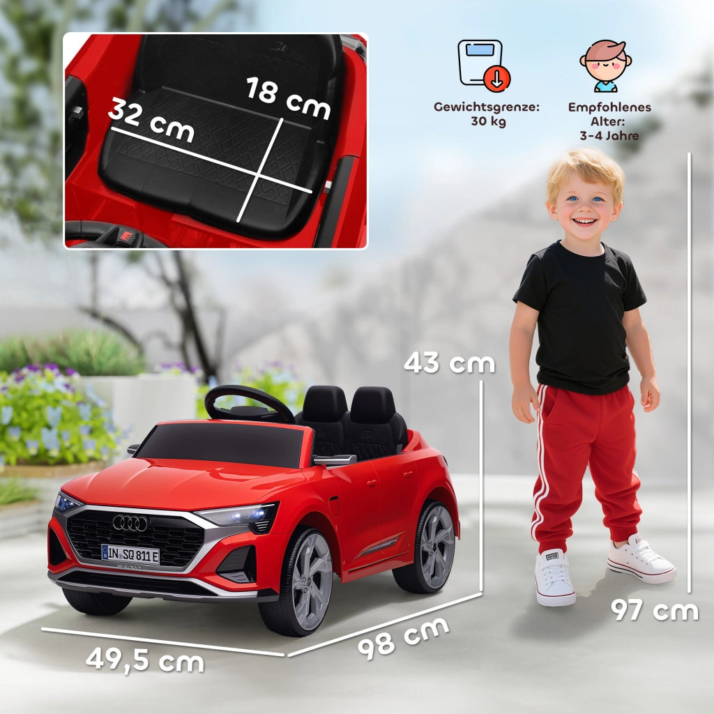 Auto elettrica per bambini Audi Q8 12V ¨C Minimal ¨C Rosso