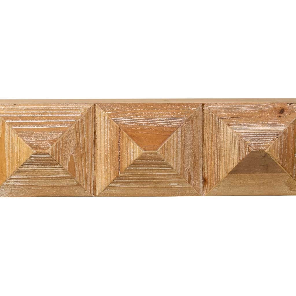 Tavolo in legno e metallo marrone 200x100x78h cm