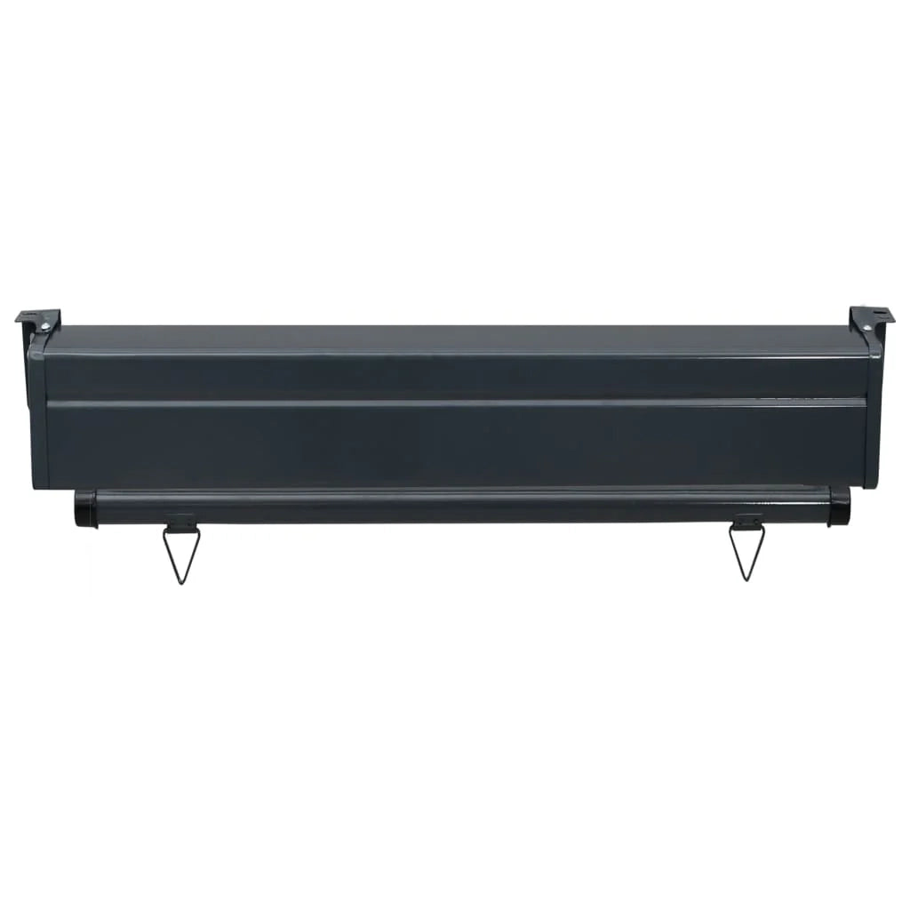 Tenda da sole laterale retrattile/schermo privacy per patio giardino terrazza balcone 80 x 250 cm nero 02_0007042