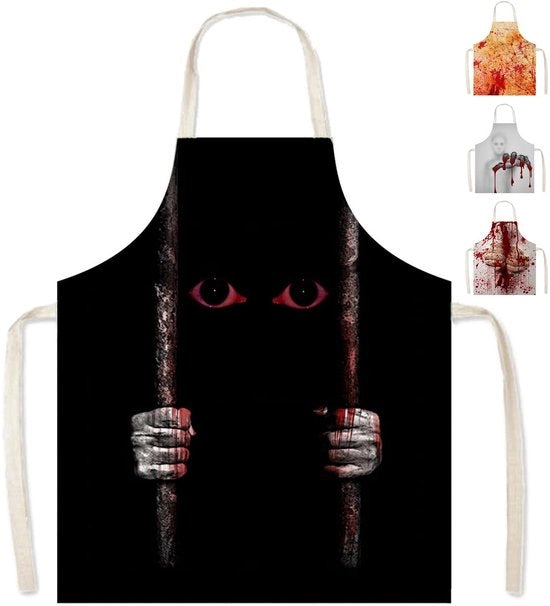 Costumi da Halloween per adulti, schort con getto di sangue, 65 x 75 cm, accessori da carneficina cosplay