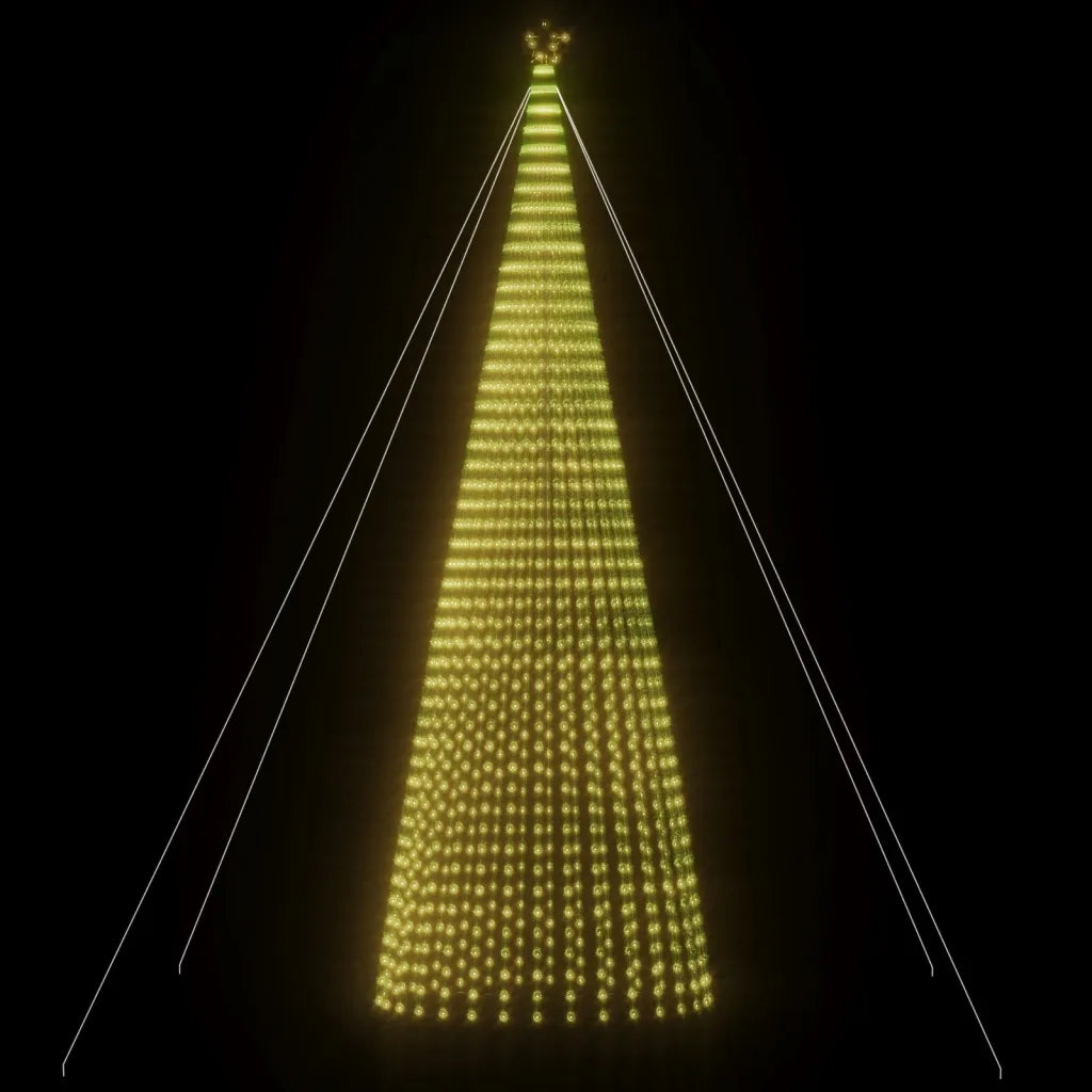 Albero di Natale a LED 1544 LED Bianco Caldo 500 cm 358072
